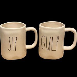 Rae Dunn Gulp and Sip Coffee Mugs